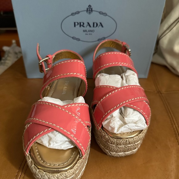 Prada espadrille platform sandals - Picture 2 of 4